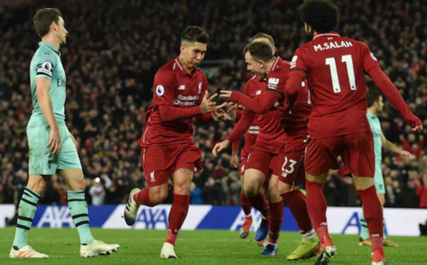 Bantai Arsenal 5-1, Liverpool Kokoh Di Puncak Klasemen Sementara